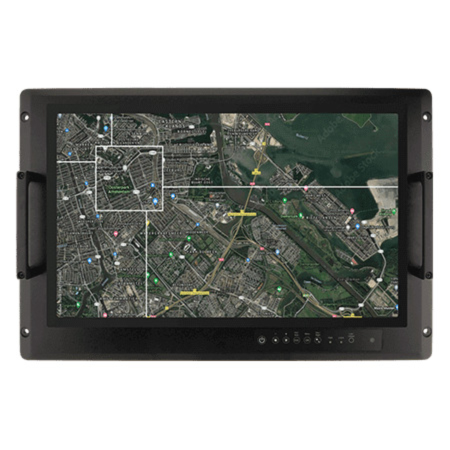W22L100-MLA3FP 21.5″ FHD Rack Mount Military LCD Touch Display