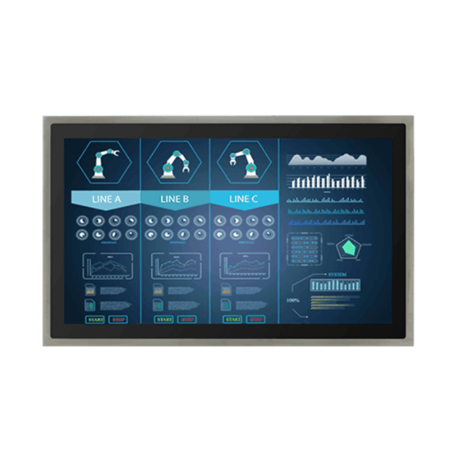W22L100-SPA3 21.5″ IP65 Stainless PCAP Washdown Display