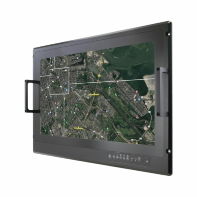 W24L100-MLA2FP 23.8″ PCAP Rack Mount Defense Monitor with FHD Display and MIL-STD 461E
