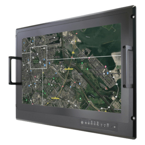 W24L100-MLA2FP 23.8″ FHD Rack Mount Military LCD Touch Monitor