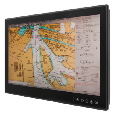 W24L100-MRA1FP 24″ PCAP ECDIS Marine Monitor with IP66 Front and DNVGL-CG-0339