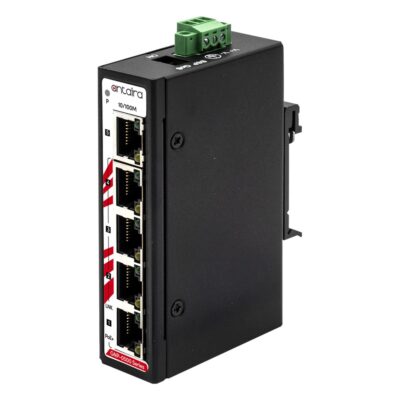 GNP-0500 5-Port Fast Ethernet Unmanaged Industrial Network Switch with 4x PoE+ (90W)