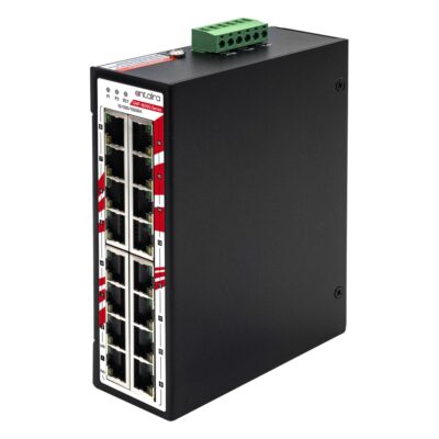 GNP-1600G 16-Port Gigabit Unmanaged Industrial PoE Switch with 16x PoE+ (300W) and -40 to 75 °C