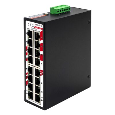 GNX-1600G 16-Port Gigabit Unmanaged Industrial Ethernet Switch with -40 to 75 °C