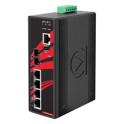 LMP-0501-V2 5-Port Fast Ethernet Managed Industrial Ethernet Switch with 4x PoE+ and 1x 100FX ST Single-mode Fibre