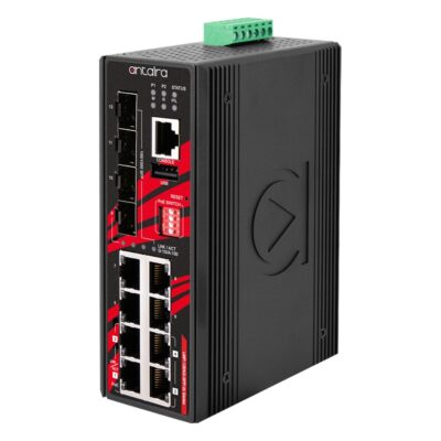 LMP-1204G-SFP-bt-T-BOS 12-Port Gigabit Managed PoE++ Switch with 8x PoE++, 4x SFP, BOS Build and Extended Temperature