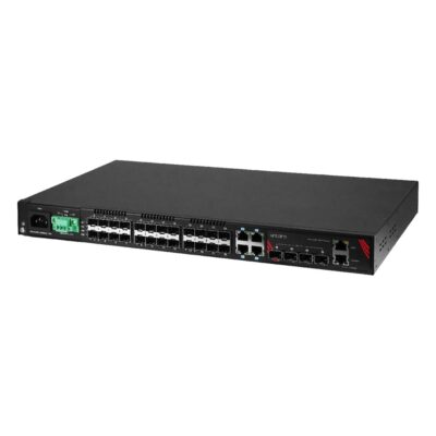 LMX-3228G-10G-SFP 32-Port 10G Managed Rackmount Industrial Switch with 24x SFP, 4x 10G SFP+ and AC and DC Power