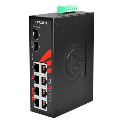 LNP-0802C-SFP-24 8-Port Gigabit Unmanaged PoE Switch with 6x PoE+ (180W), 2x Combo SFP and 12-55V DC Input