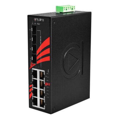 LNP-1204G-SFP 12-Port Gigabit Unmanaged PoE Switch with 8x PoE+ (240W), 4x SFP and -40 to 75 °C