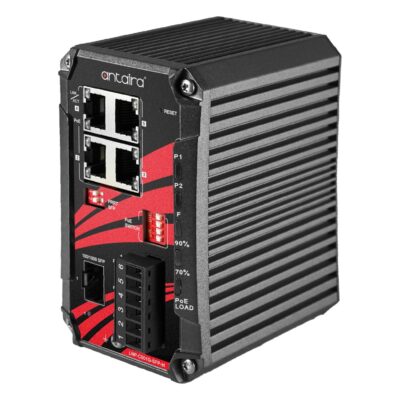 LNP-C501G-SFP-bt 5-Port Compact Gigabit Unmanaged PoE++ Switch with 4x PoE++ (240W), 1x SFP and -40 to 75 °C