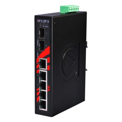 LNX-0702C-SFP 7-Port Fast Ethernet Unmanaged Industrial Ethernet Switch with 2x SFP