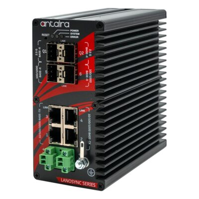 QMX-0804G-2Q2S-T 8-Port Gigabit Managed Industrial Switch with 2x SFP, 2x 2.5G SFP and Extended Temperature