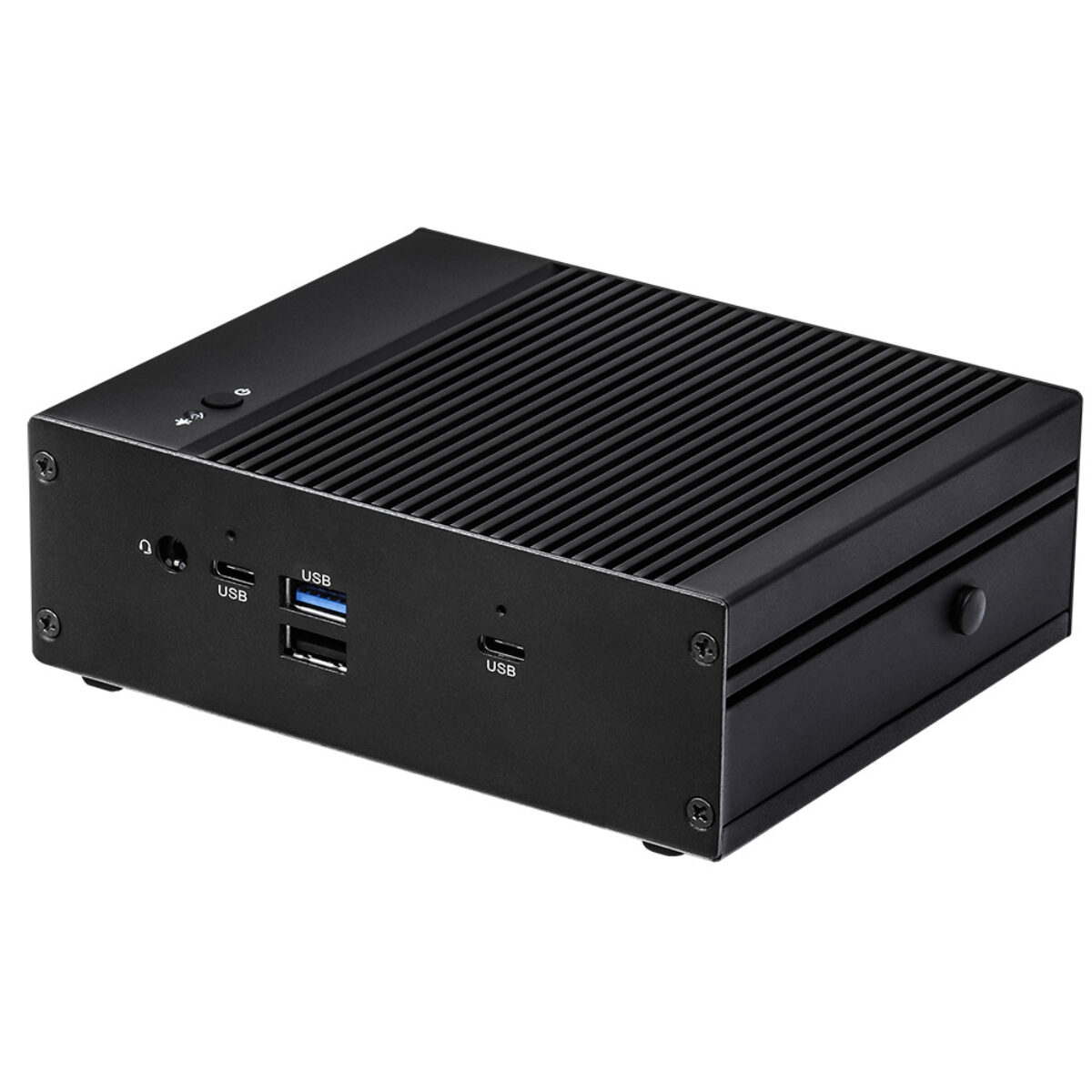 ASRock Industrial iBOX-J6412 Intel Celeron J6412 Elkhart Lake Fanless NUC PC with Dual GbE and DIN Mount