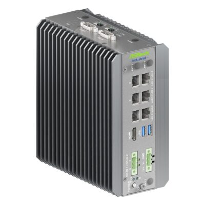 iEP-7050E Intel Panther Lake Core Ultra X7 358H Fanless DIN-Rail PC with PoE and 2.5GbE