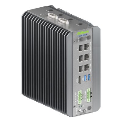 iEP-7050E Intel Core Ultra X7 358H Fanless DIN-Rail PC with 5G and Wi-Fi Options