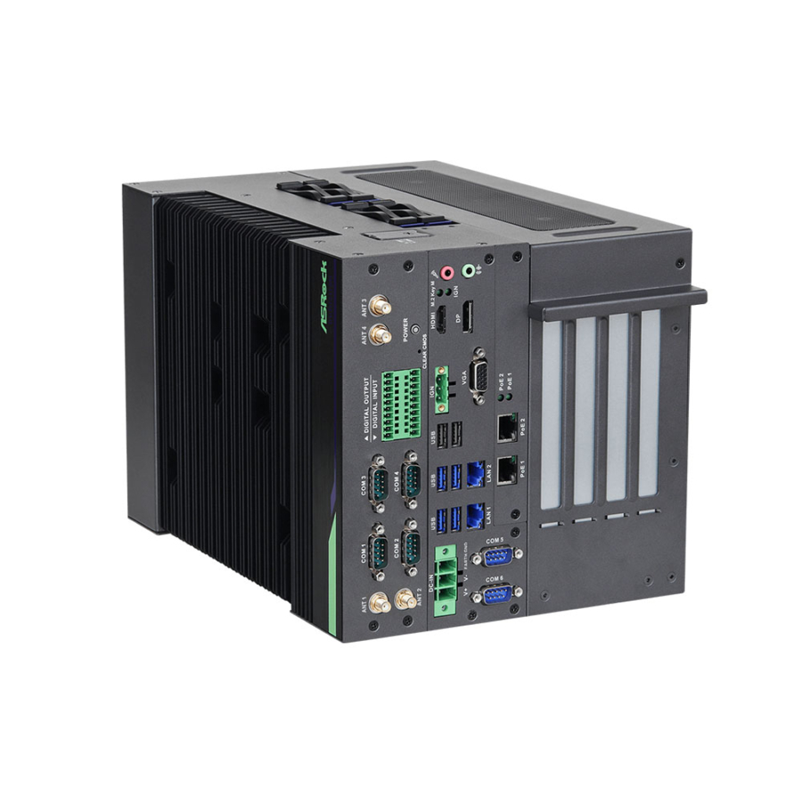 iEPF-9022S-EY4 Industrial GPU Computer with Raptor Lake Core CPUs and Dual PoE