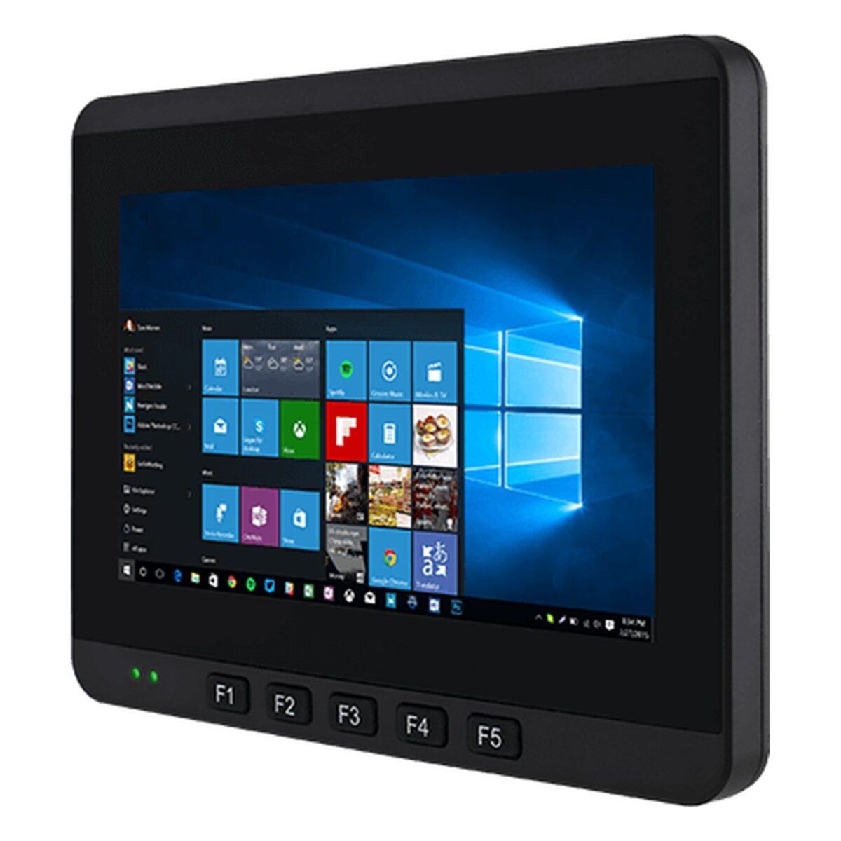 Winmate FM07 7 inch vehicle mount computer, angled view