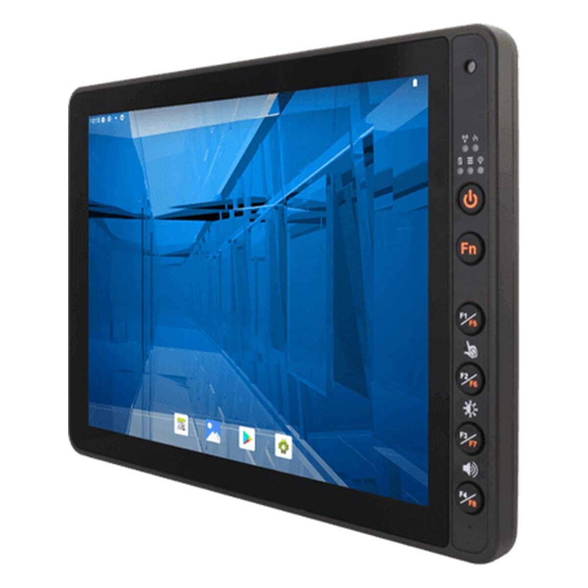 Winmate FM12MG-V 12.1 inch vehicle mount computer, angled view
