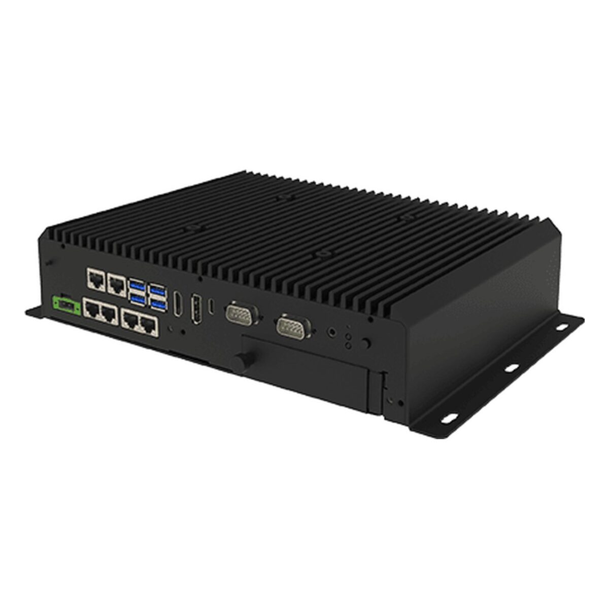 Winmate I330EAC-IMT-6L marine computer, angled view