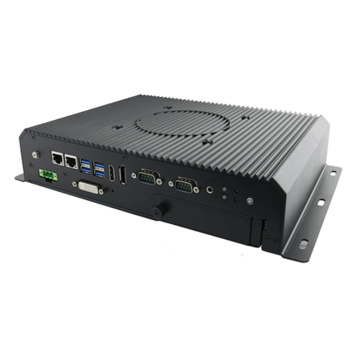 Winmate I330EAC-ITW marine computer, angled view