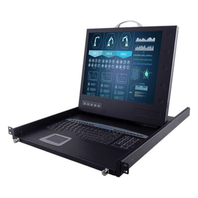 LDS410D-1P 19″ 1U Rack Mount KVM Console Drawer with SXGA LCD and 250 Nits