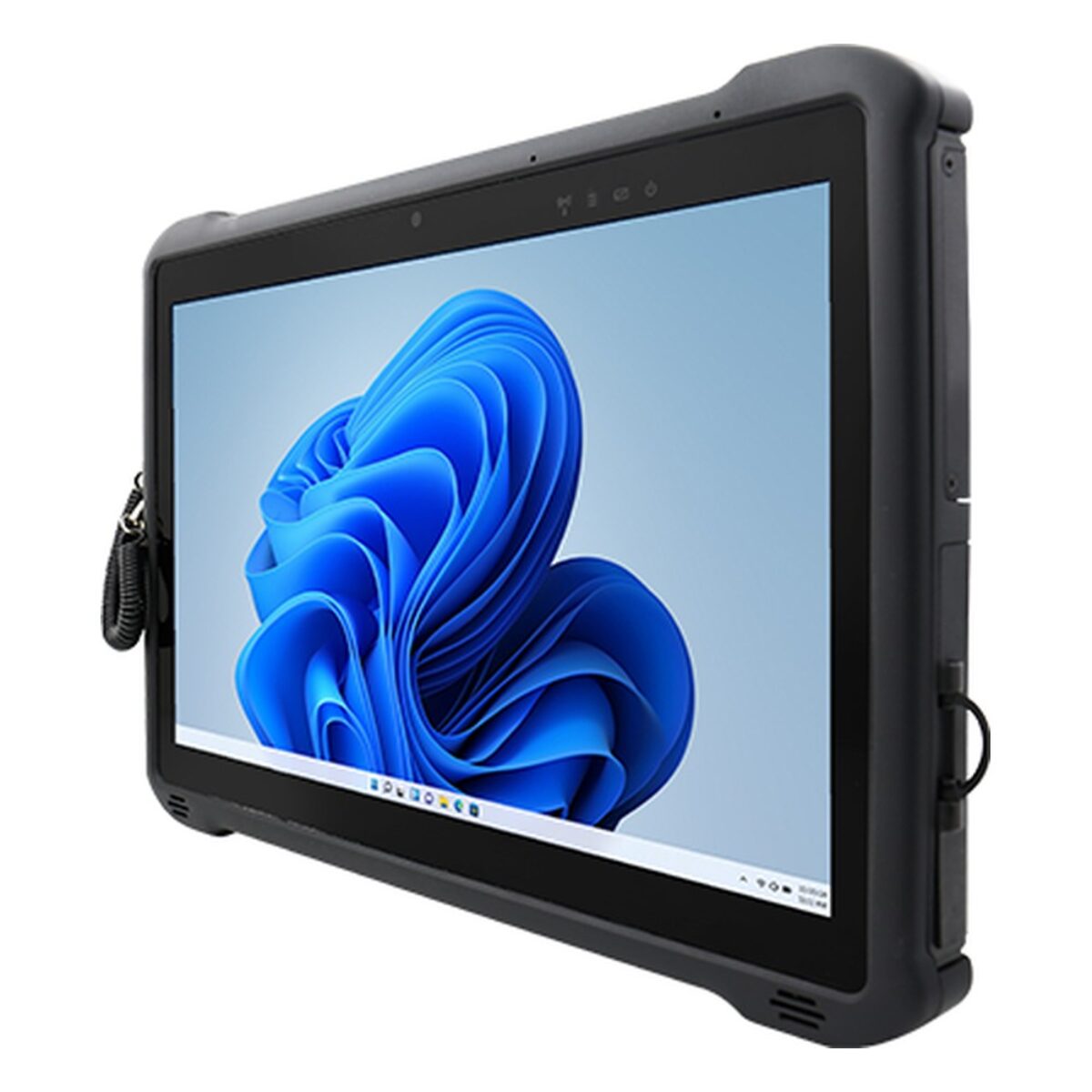 Winmate M116AN rugged tablet, angled view