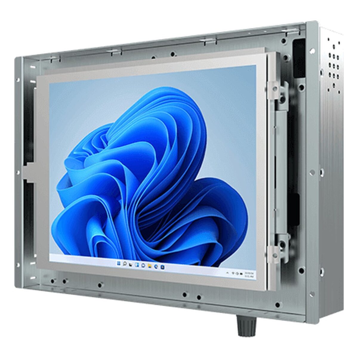 Winmate R08IAN3S-OFU1 8.4 inch panel PC, angled front view