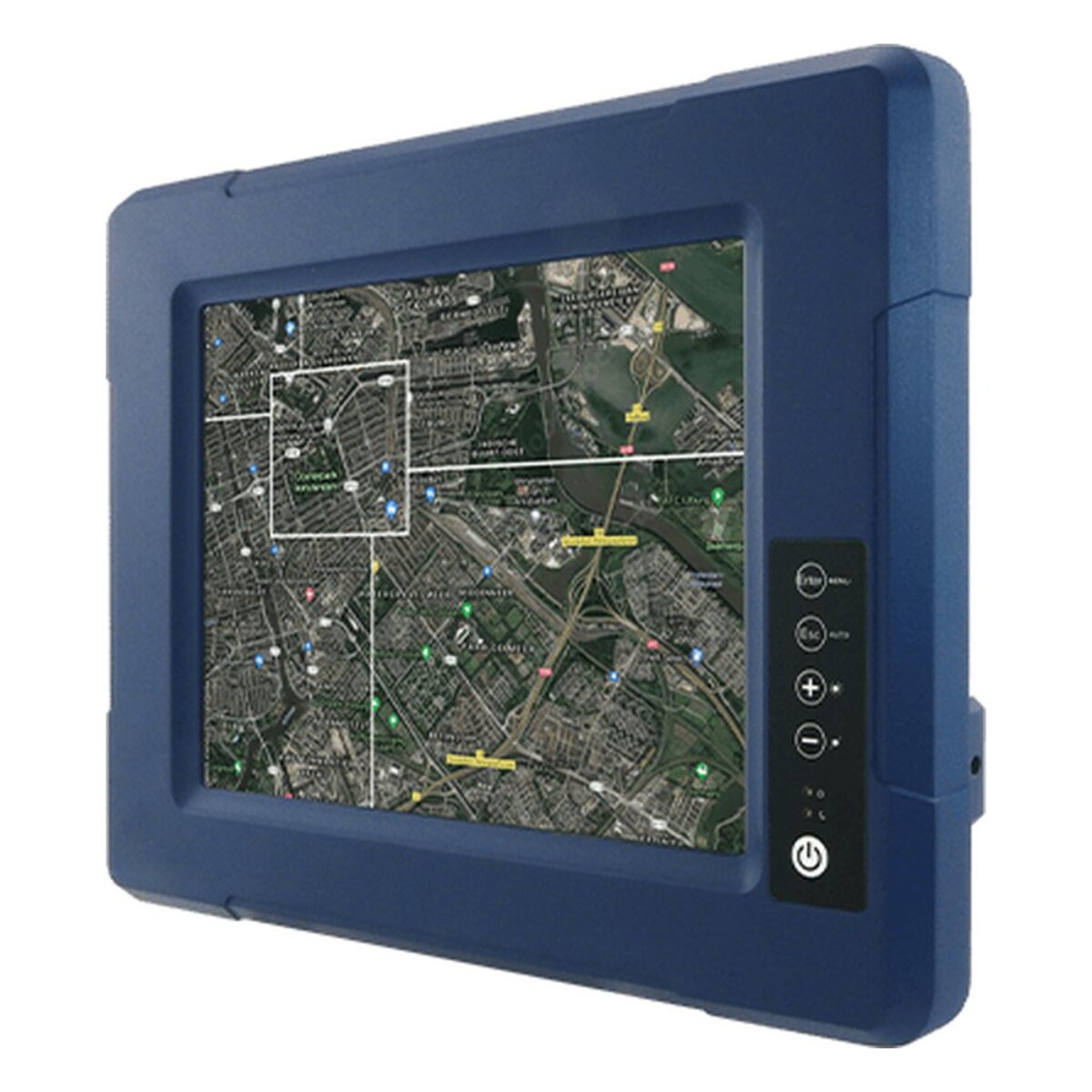 Winmate R08L100-VMN1-NI 8.4 inch monitor, angled front view