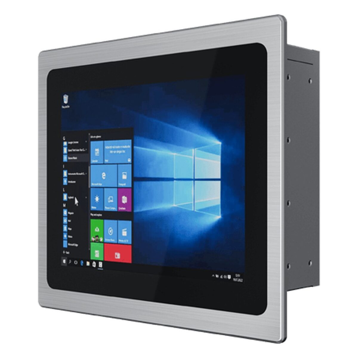Winmate R10IAD3S-PPT2 10.4 inch HMI panel PC, angled front view