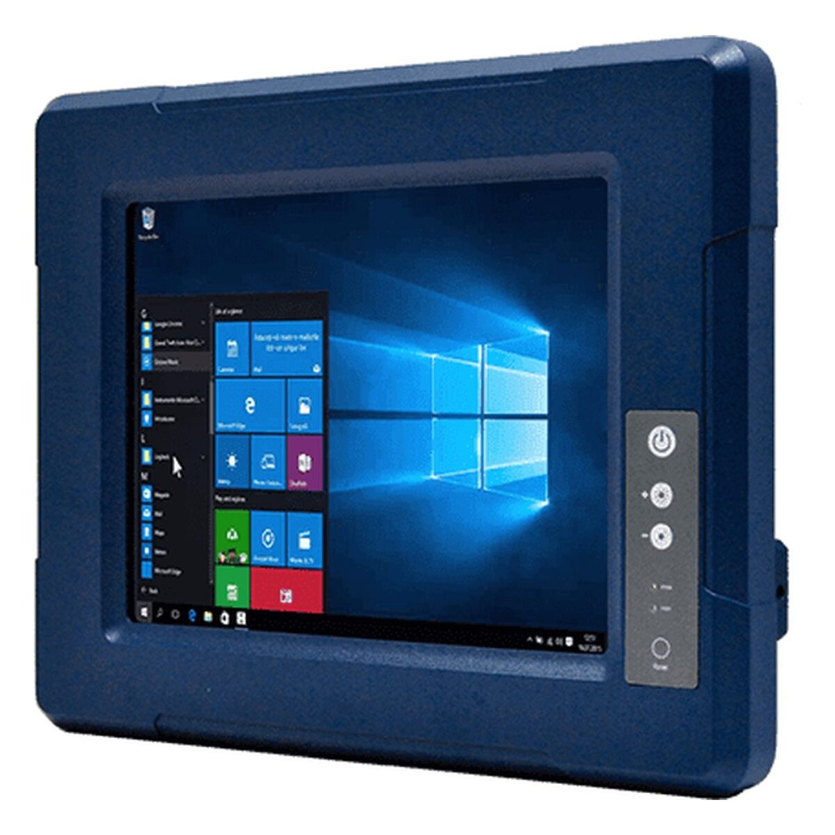 Winmate R10IAD3S-VMT2(HB) 10.4 inch panel PC, angled front view