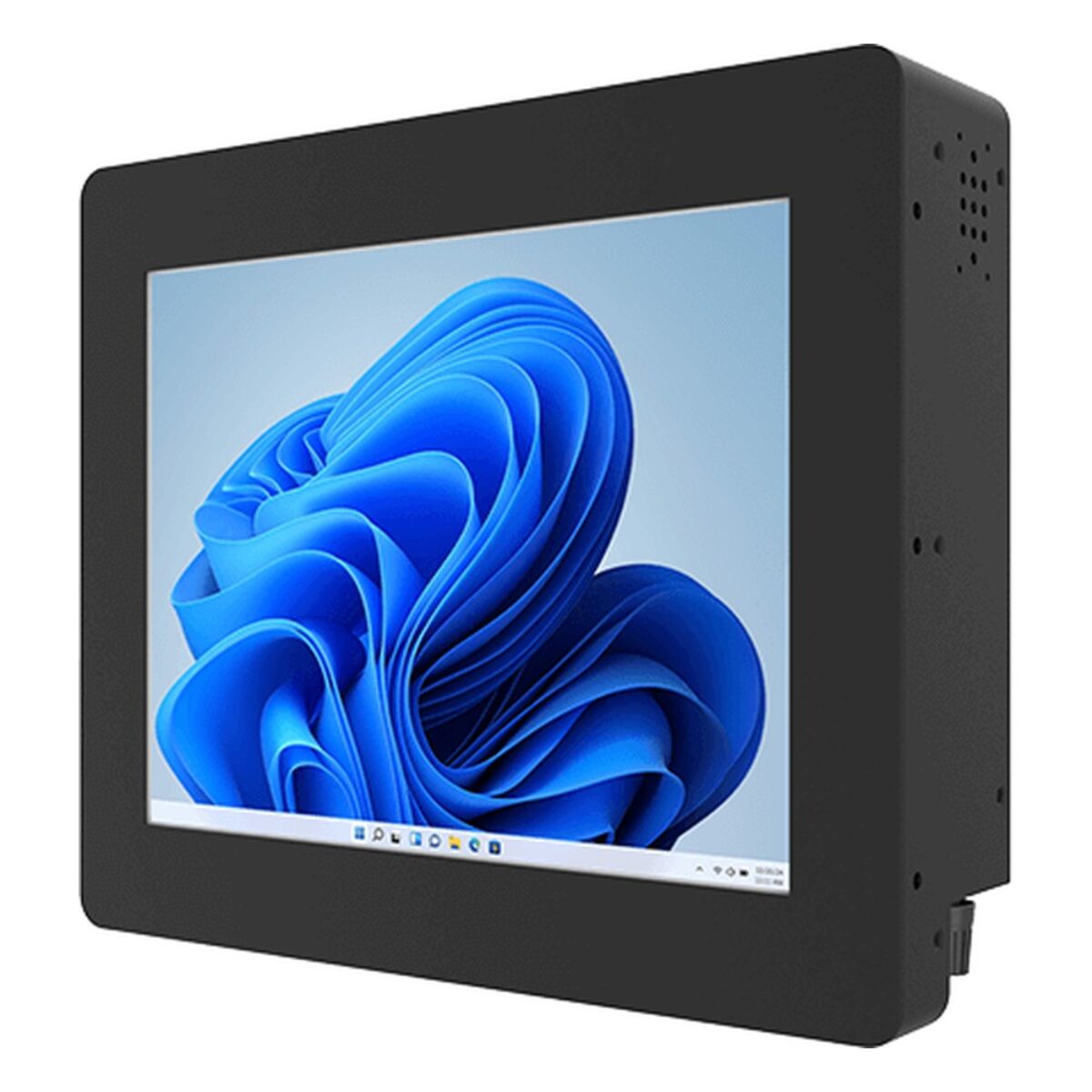 Winmate R10IAN3S-CHT2 10.4 inch panel PC, angled front view