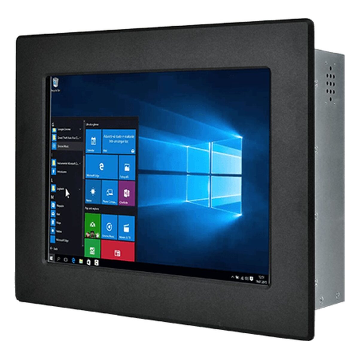 Winmate R10IE3S-IPT2 10.4 inch panel PC, angled front view
