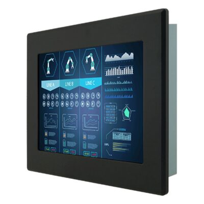 R12L600-IPM2WT 12.1″ Front IP65 Monitor with Wide Temperature and Resistive Touch