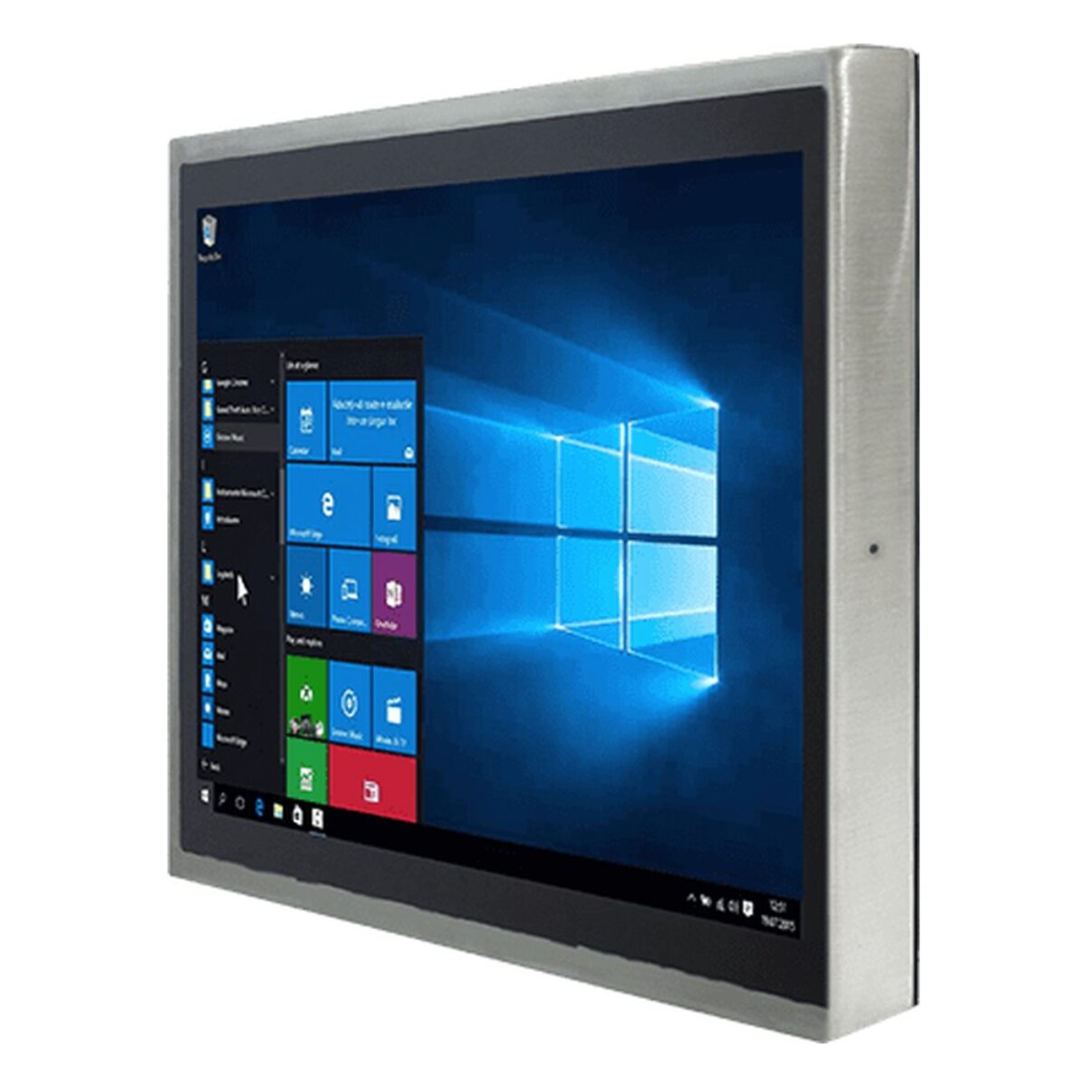 Winmate R15IAD3S-SPC369 15 inch panel PC, angled front view