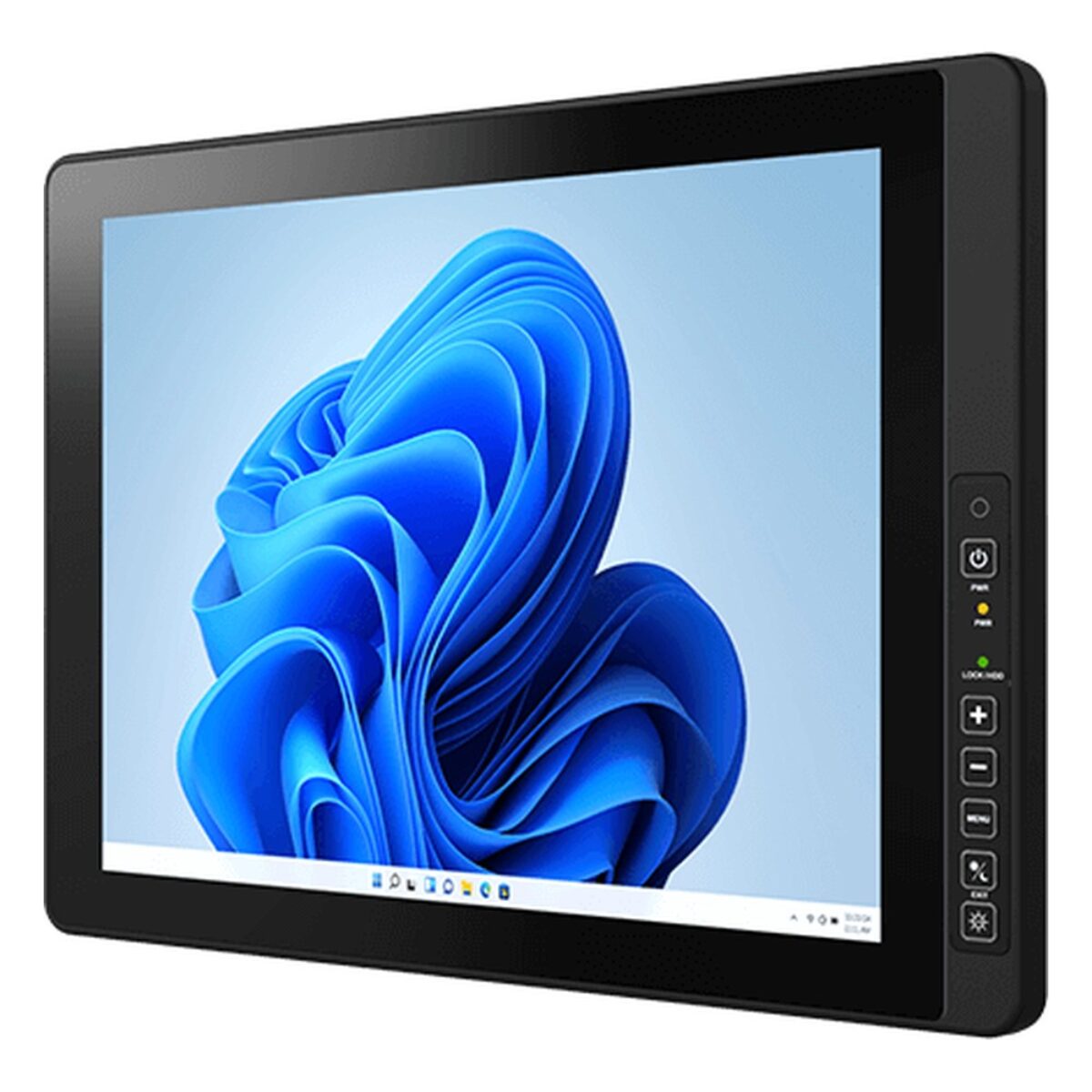Winmate R15IAN3S-VMC3-P(HB) 15 inch panel PC, angled front view