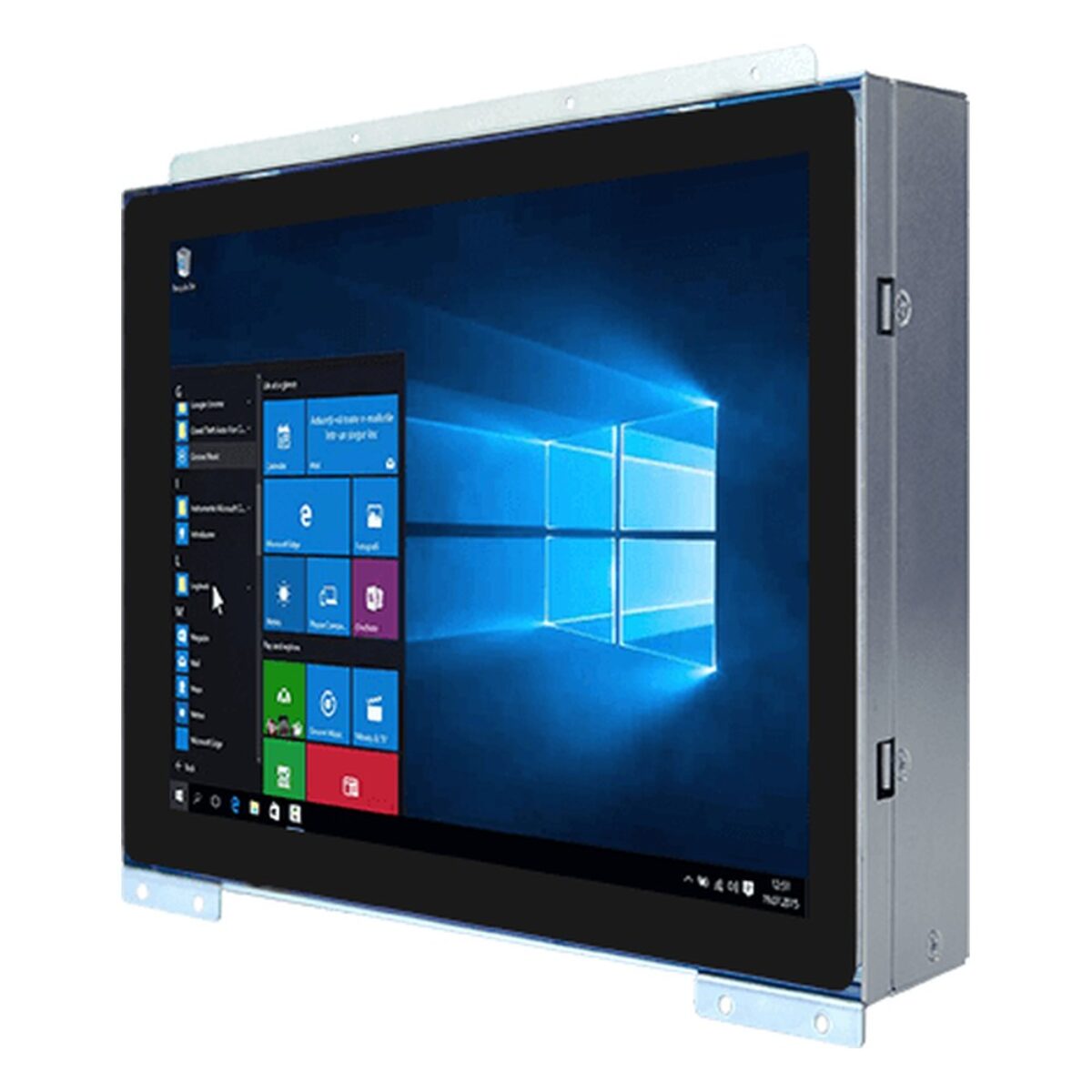 Winmate R15IP7T-POC3 15 inch HMI panel PC, angled front view