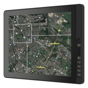 Winmate R15L100-67N1-NI 15 inch monitor, angled front view