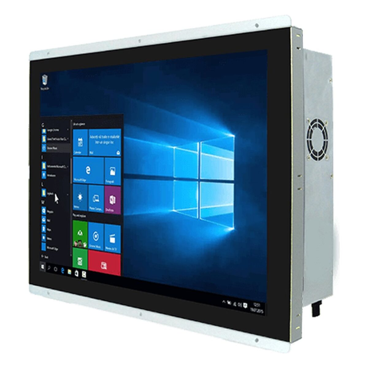 Winmate R17IF7T-POM1 17 inch HMI panel PC, angled front view