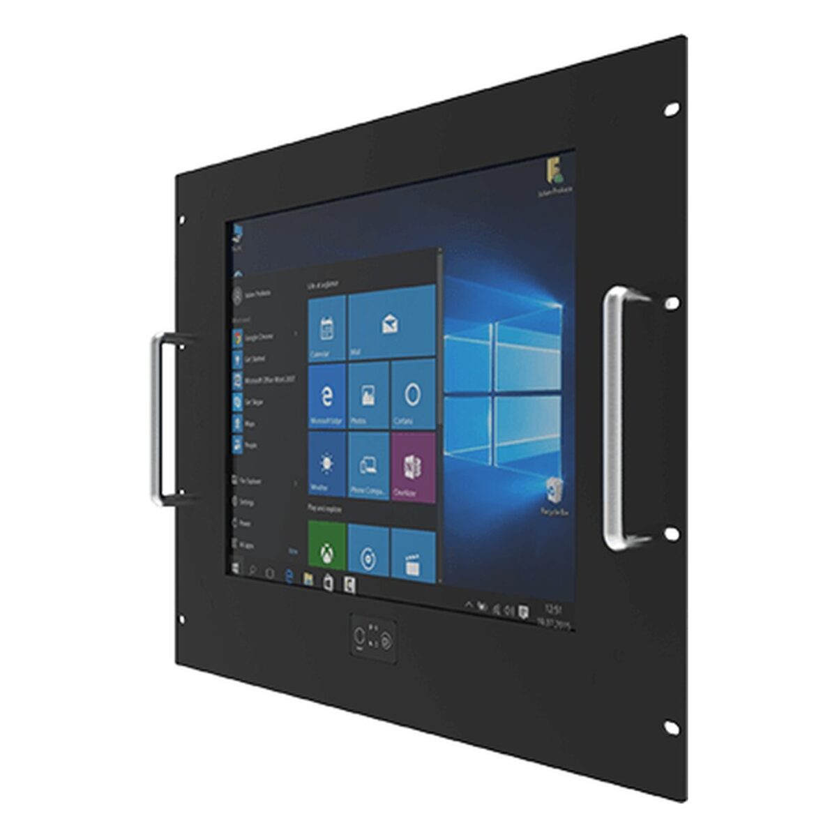 Winmate R17IT7T-RKM1 17 inch panel PC, angled front view