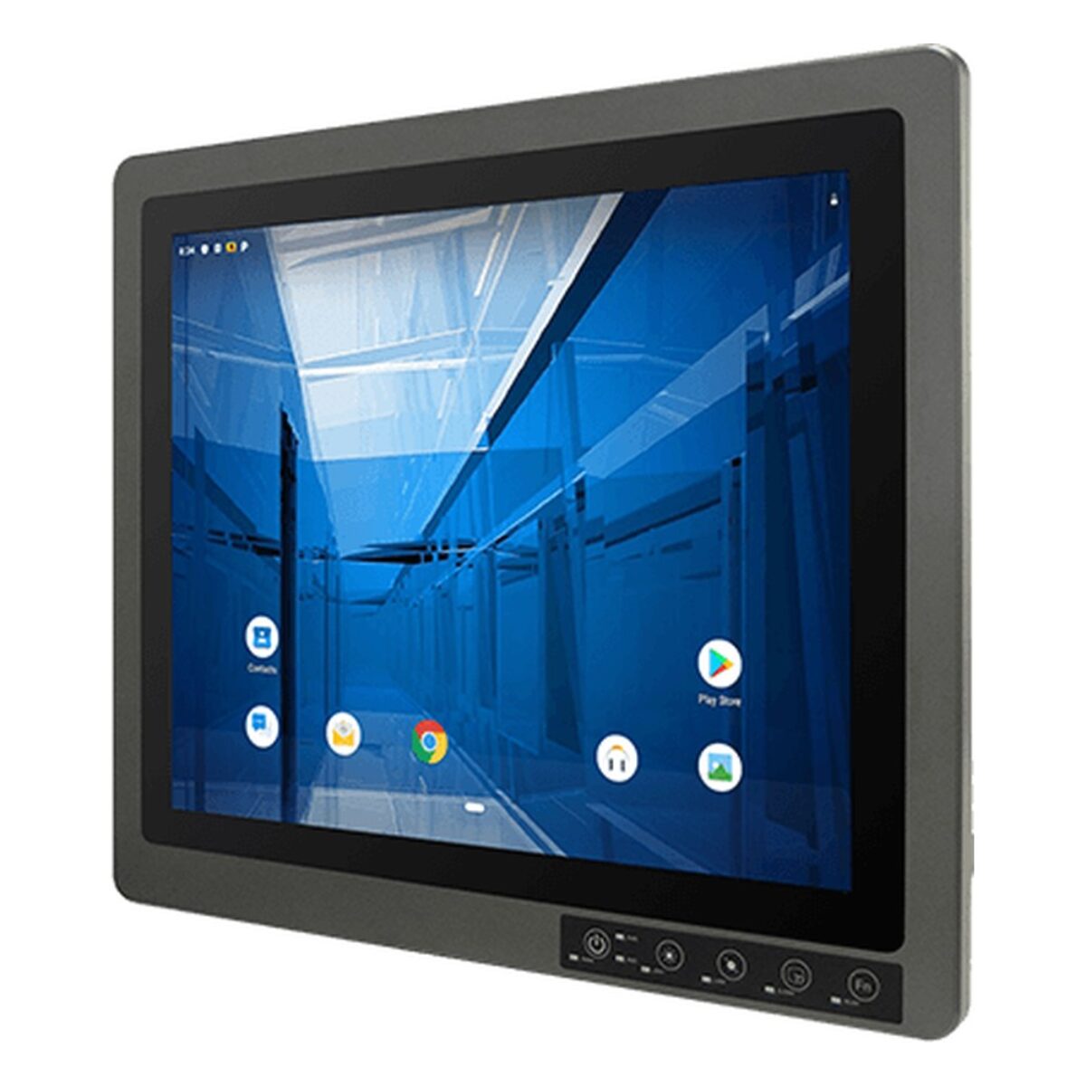 Winmate R19MG3S-67FTP(HB) 19 inch panel PC, angled front view