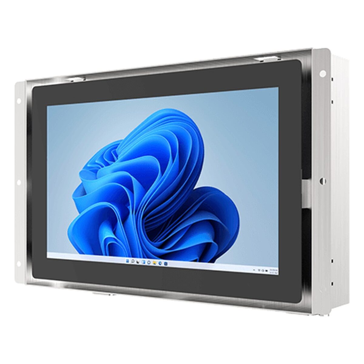 Winmate W07IAN3S-POT1 7 inch HMI panel PC, angled front view