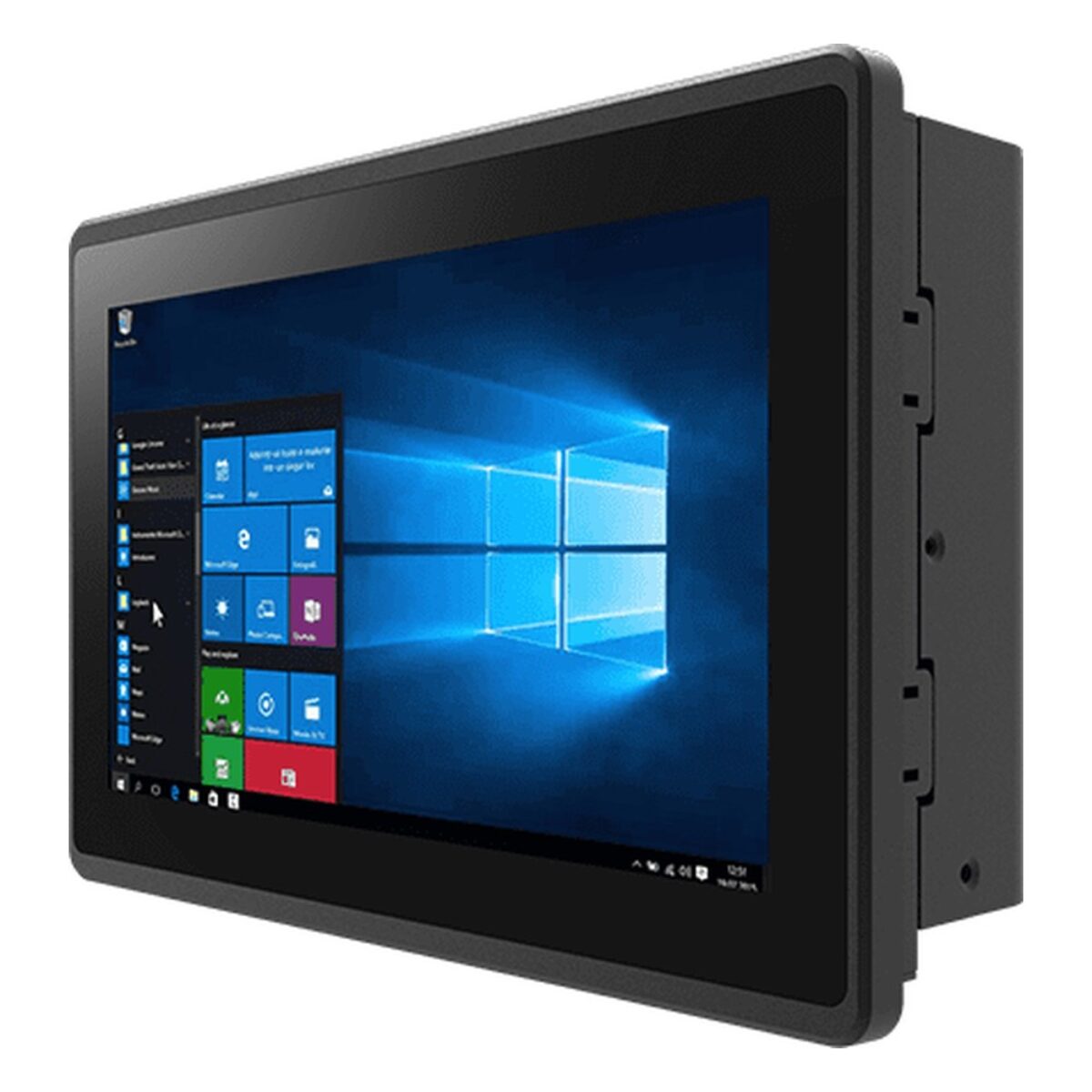 Winmate W07IE3S-EHT1 7 inch HMI panel PC, angled front view