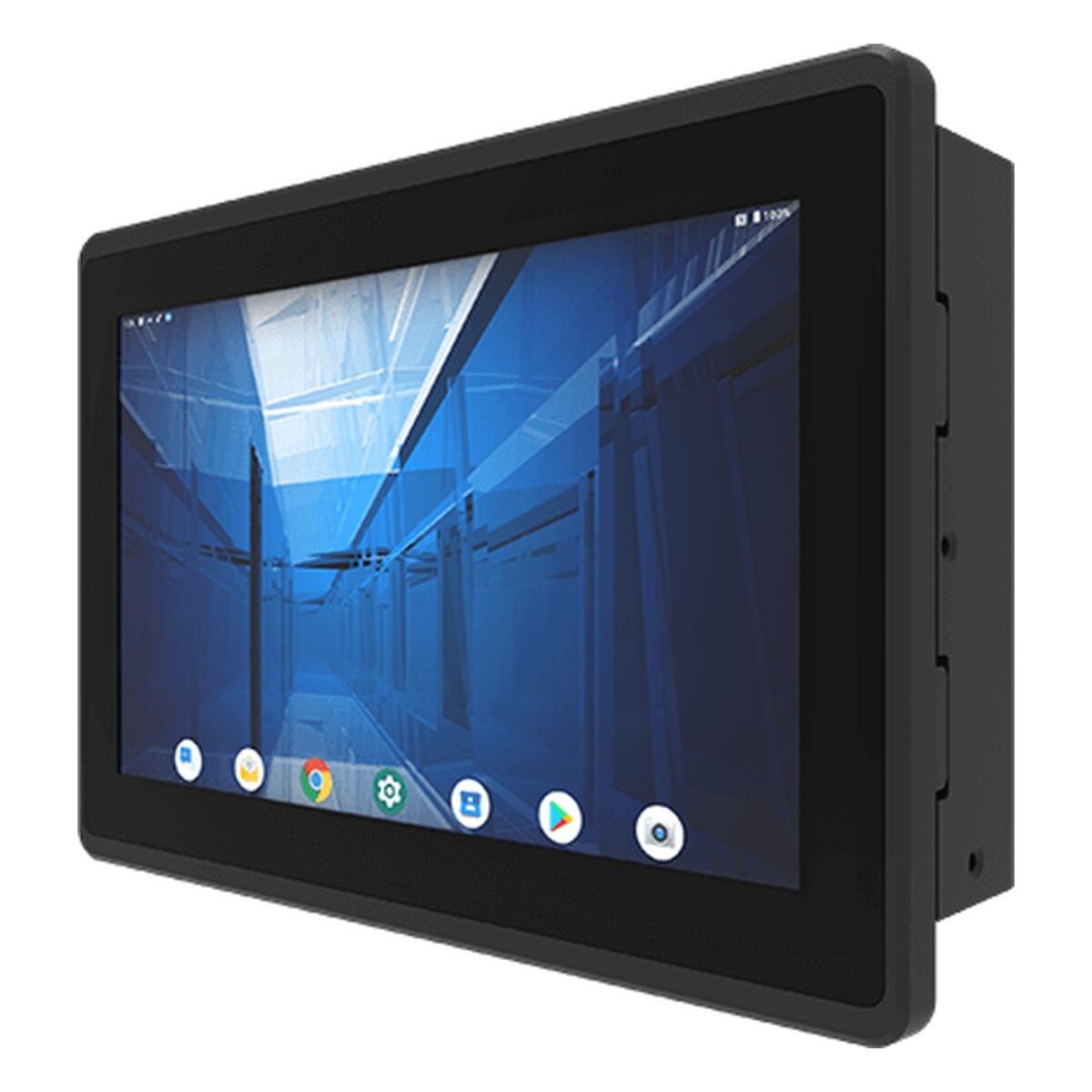 Winmate W07MG3S-EHT1 7 inch HMI panel PC, angled front view