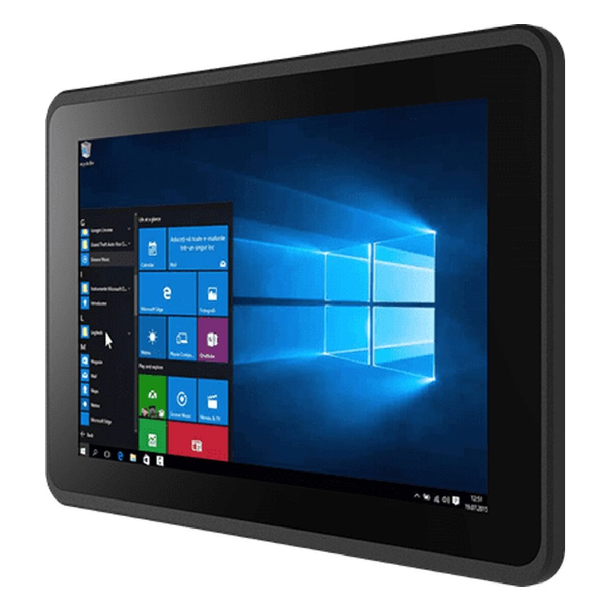 Winmate W10IE3S-EHH2 10.1 inch HMI panel PC, angled front view