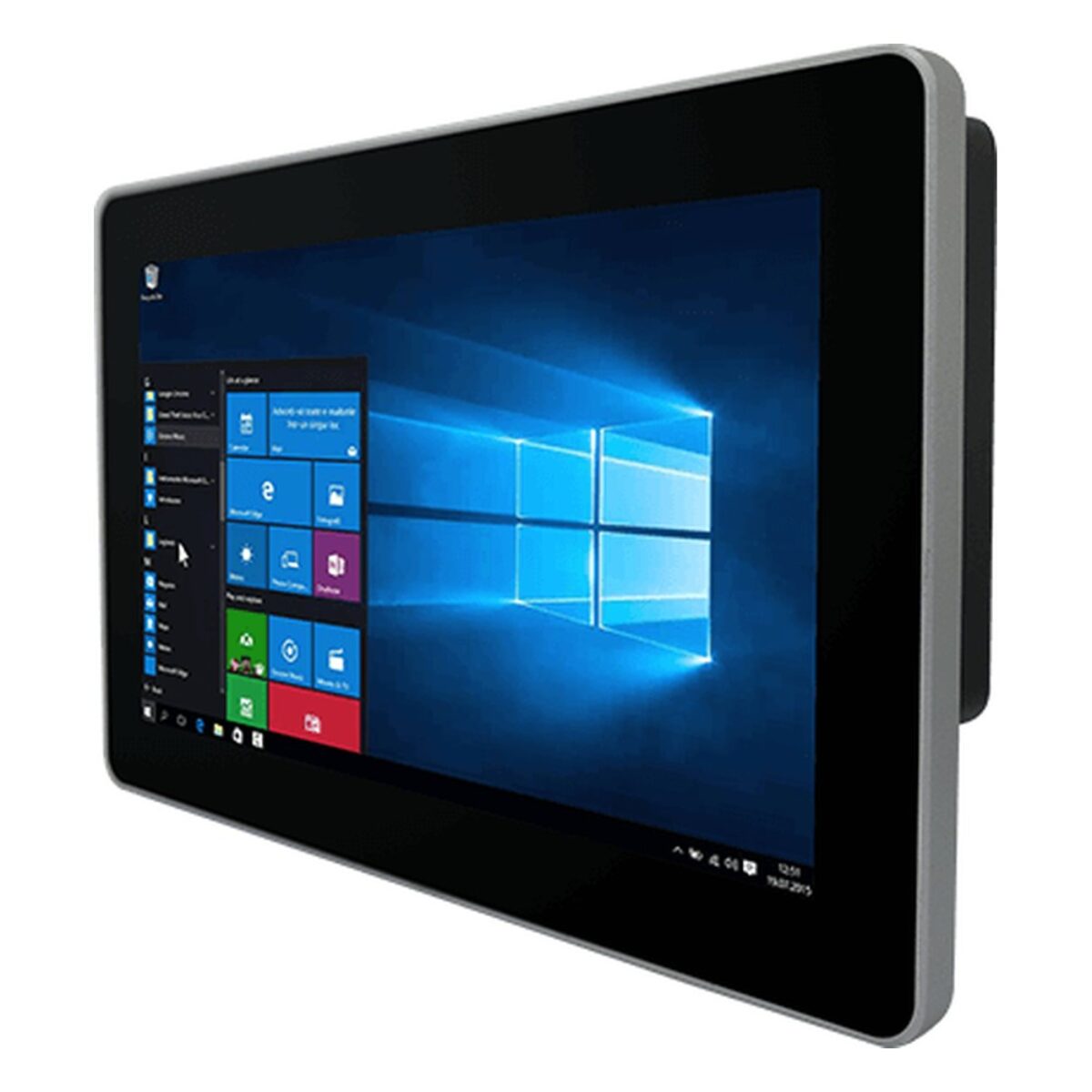 Winmate W10IE3S-GCH2 10.1 inch panel PC, angled front view