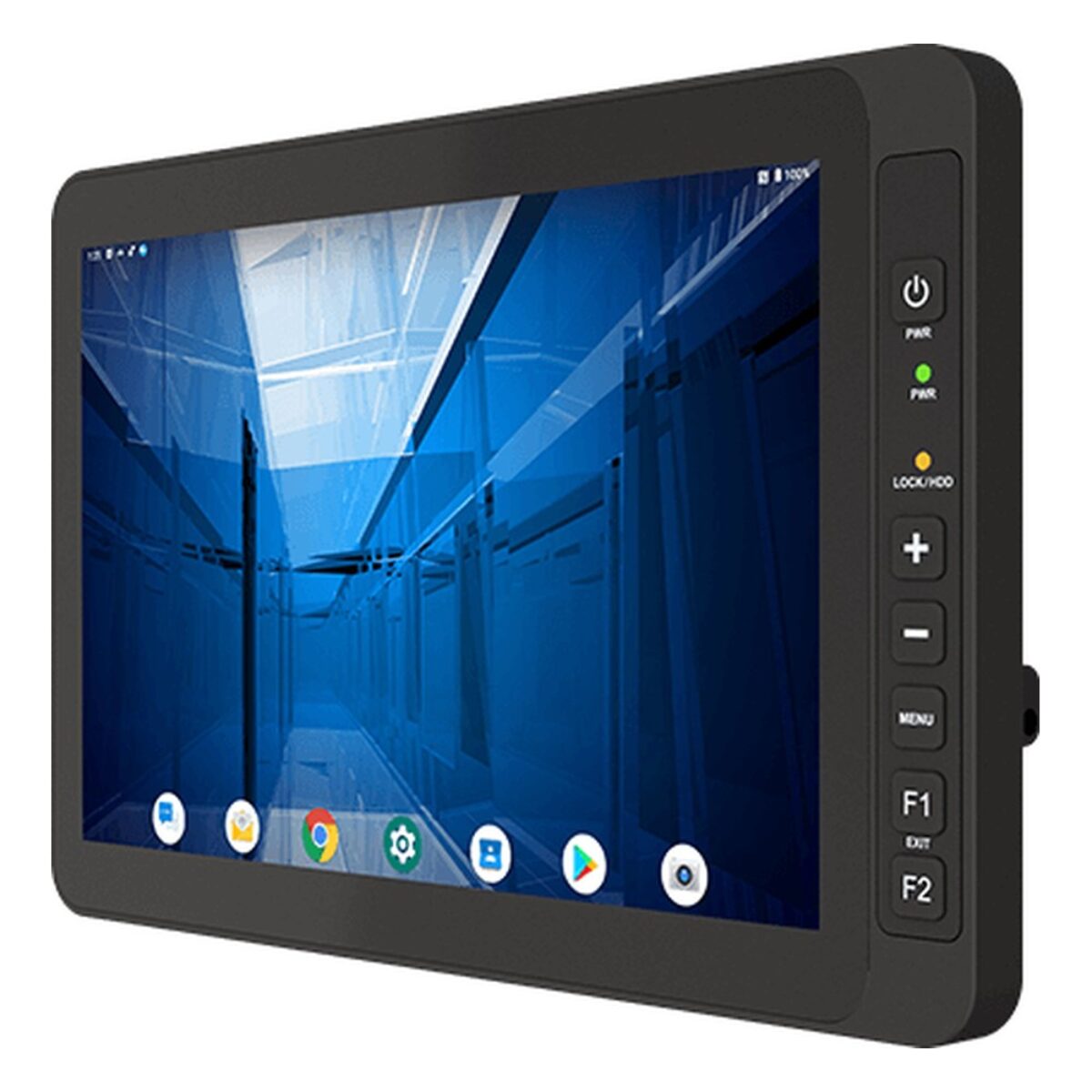 Winmate W10MG3A-67H2-P(HB) 10.1 inch panel PC, angled front view