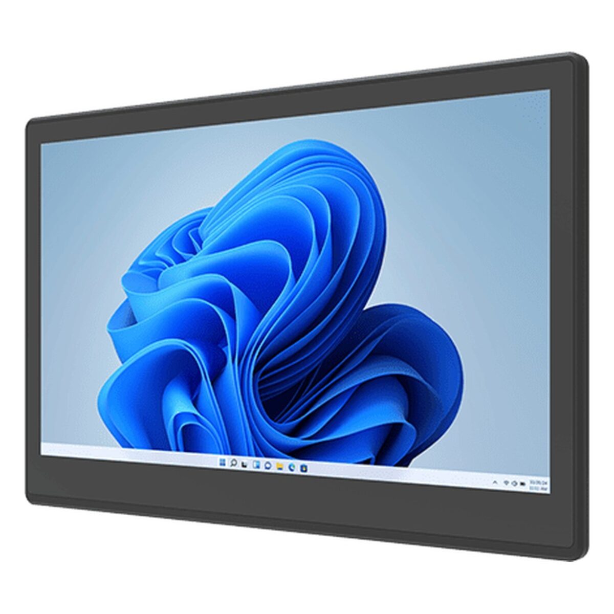 Winmate W14IAN3S-EHA1 14 inch HMI panel PC, angled front view
