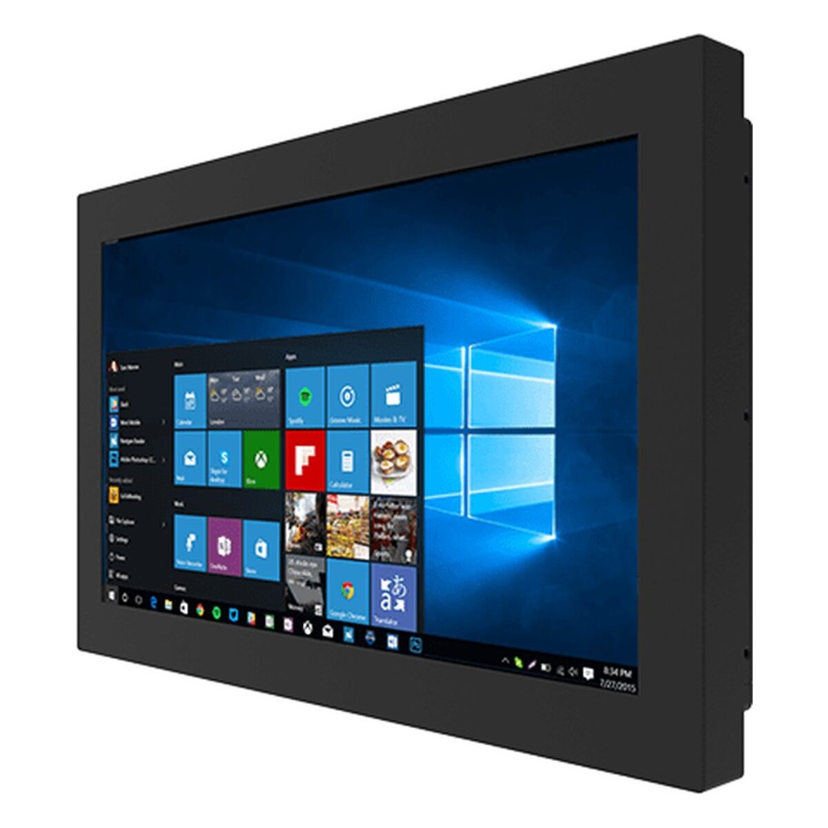 Winmate W15IAD3S-CHA2 15.6 inch panel PC, angled front view