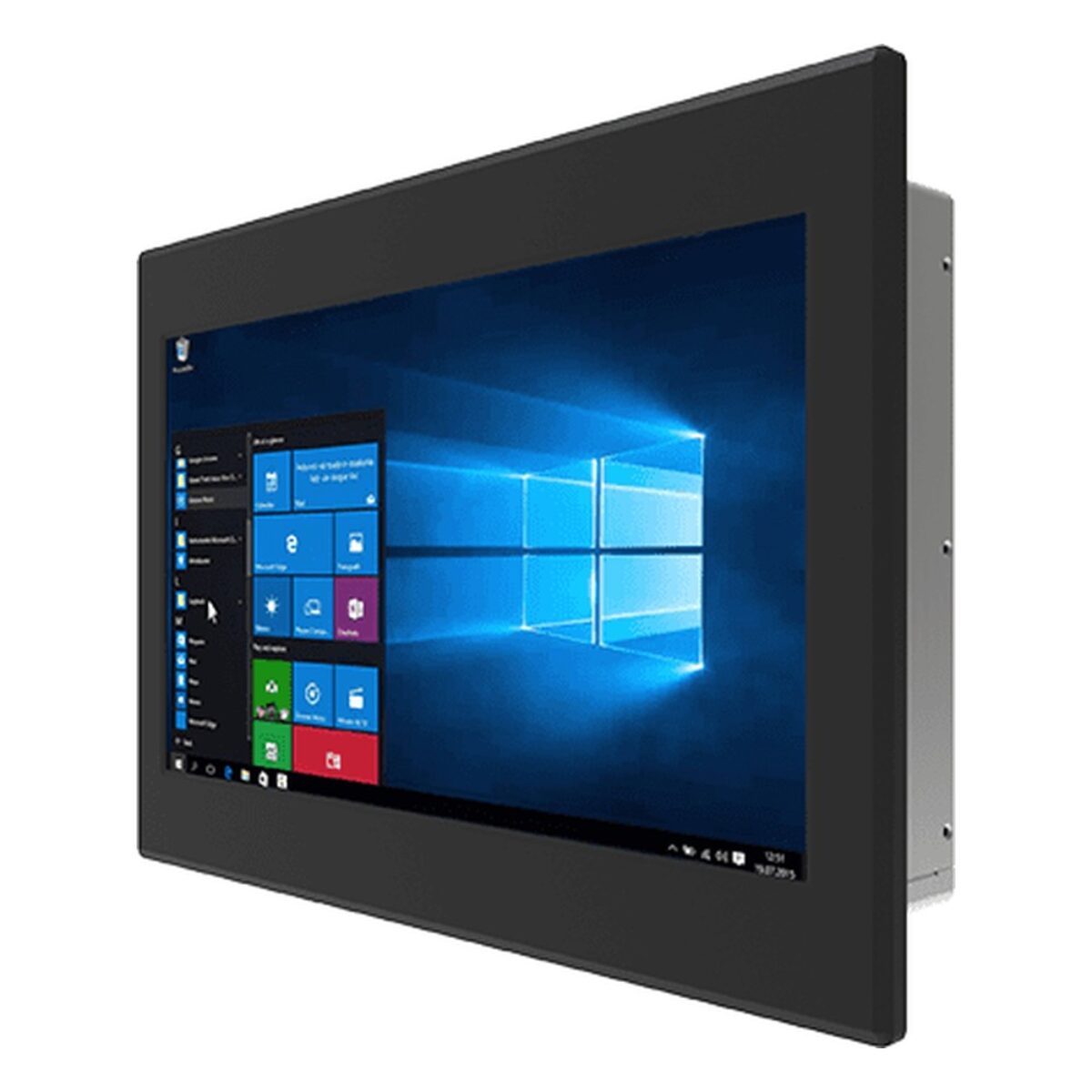 Winmate W15IAD3S-IPA2 15.6 inch panel PC, angled front view