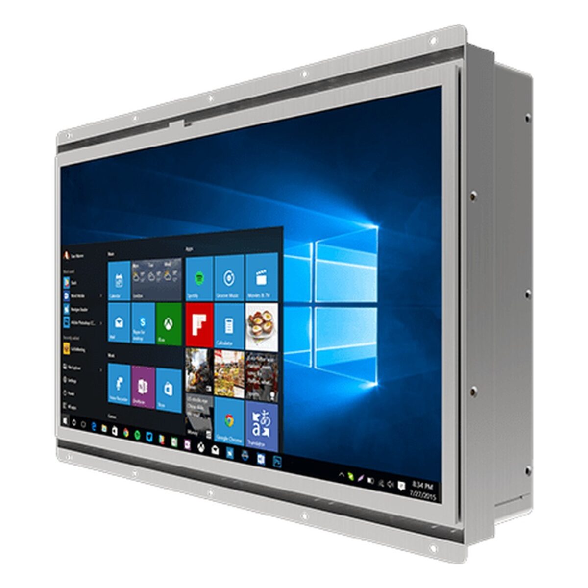 Winmate W15IAD3S-OFA2 15.6 inch panel PC, angled front view